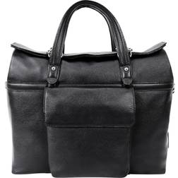 McKlein Edgefield | 17” Roll-Top Laptop Briefcase - Black